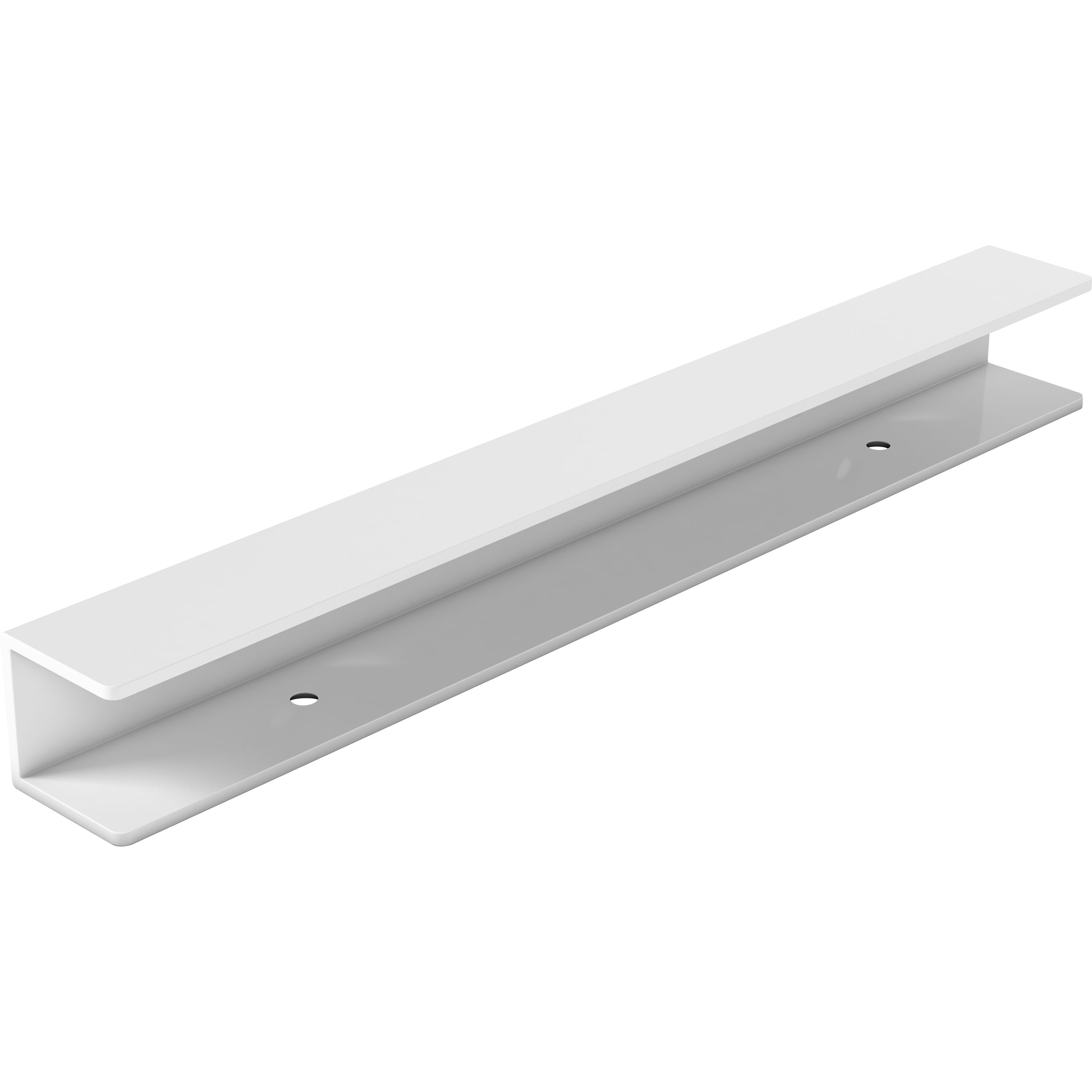 GoodHome Marlow White Aluminium Shelving bracket (L)200mm (D)22.5mm, Pack of 2