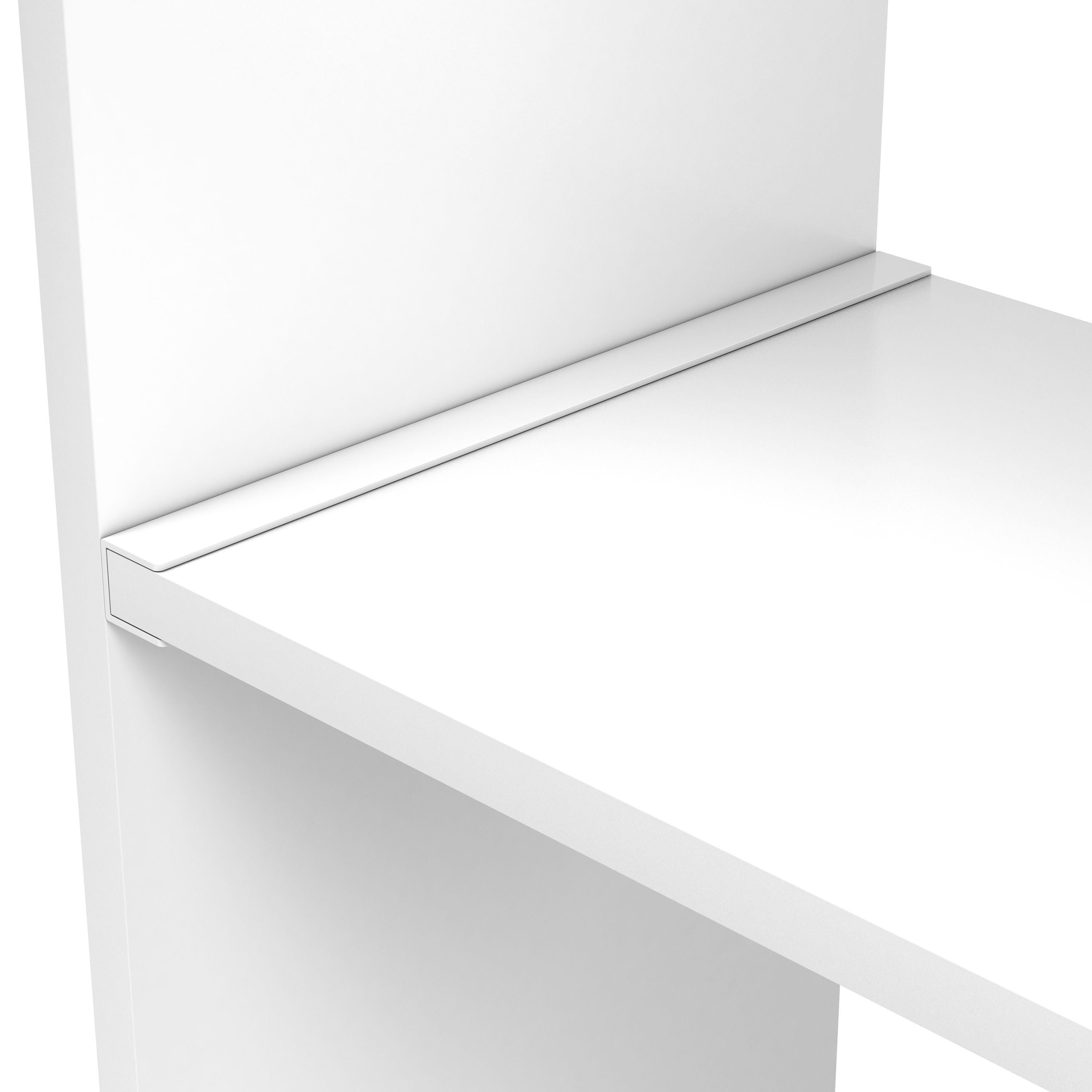 GoodHome Marlow White Aluminium Shelving bracket (L)300mm (D)22.5mm, Pack of 2