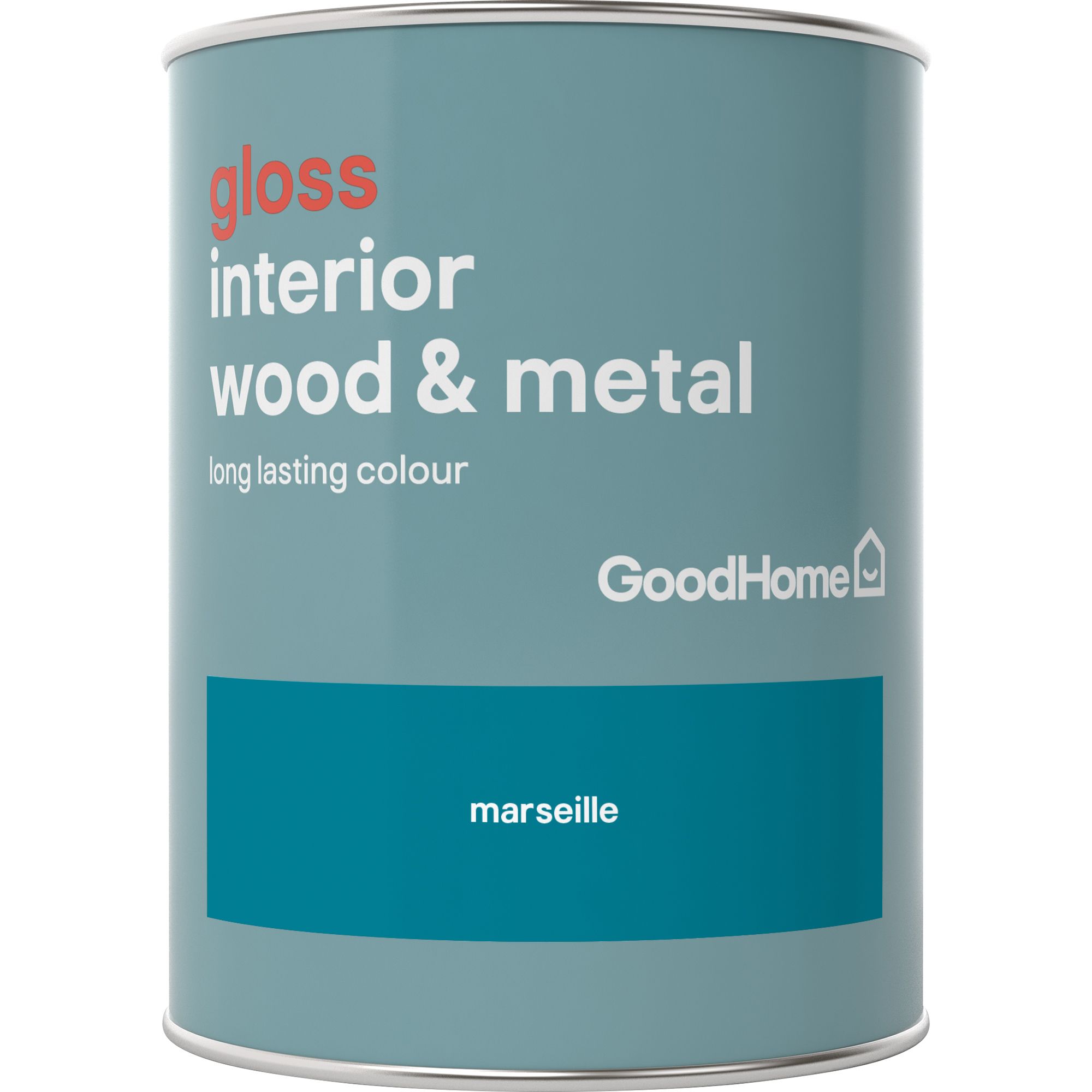 GoodHome Marseille Gloss Metal & wood paint, 750ml