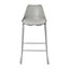 GoodHome Marula Light grey Padded Bar stool