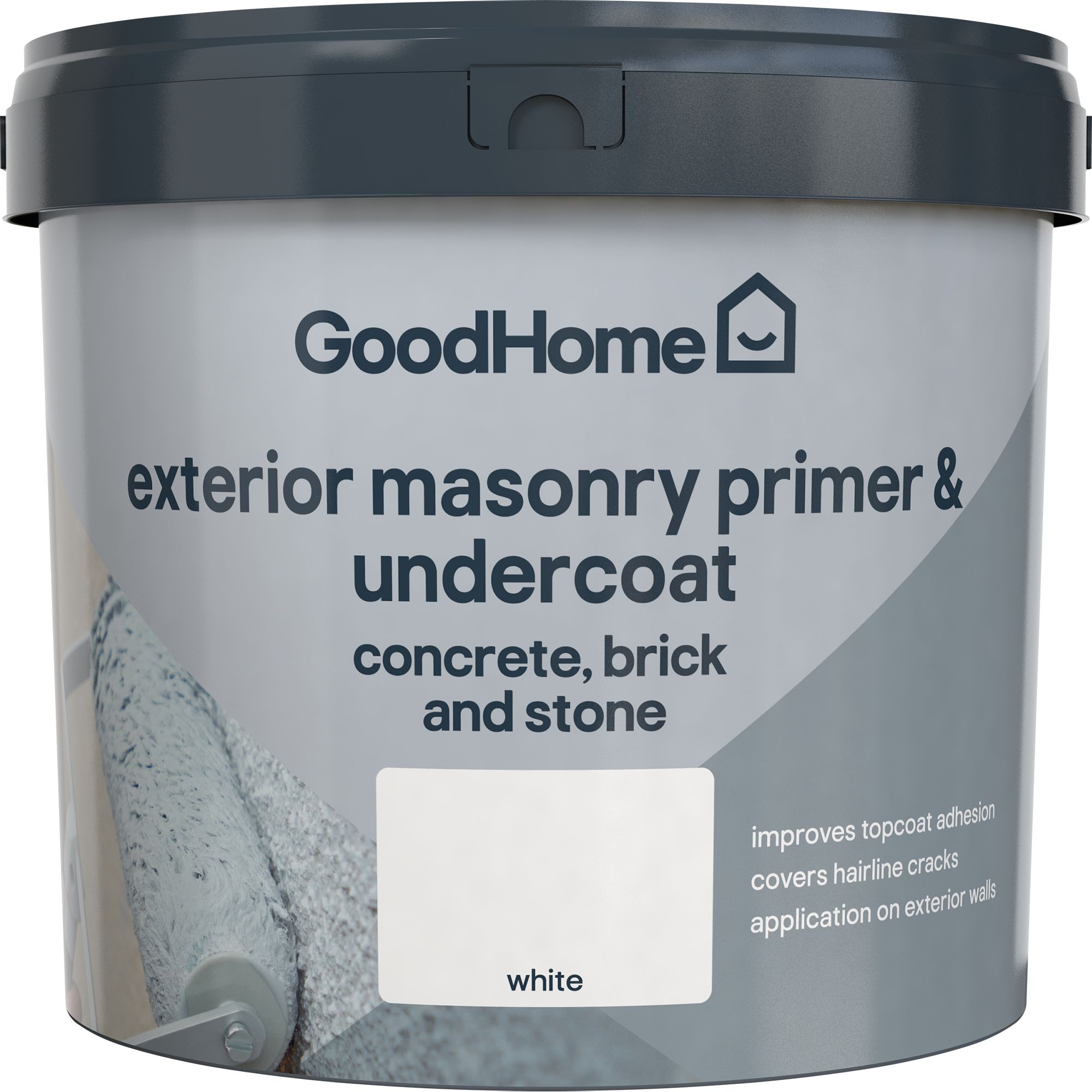 GoodHome Masonry White Primer & undercoat, 5L DIY at B&Q