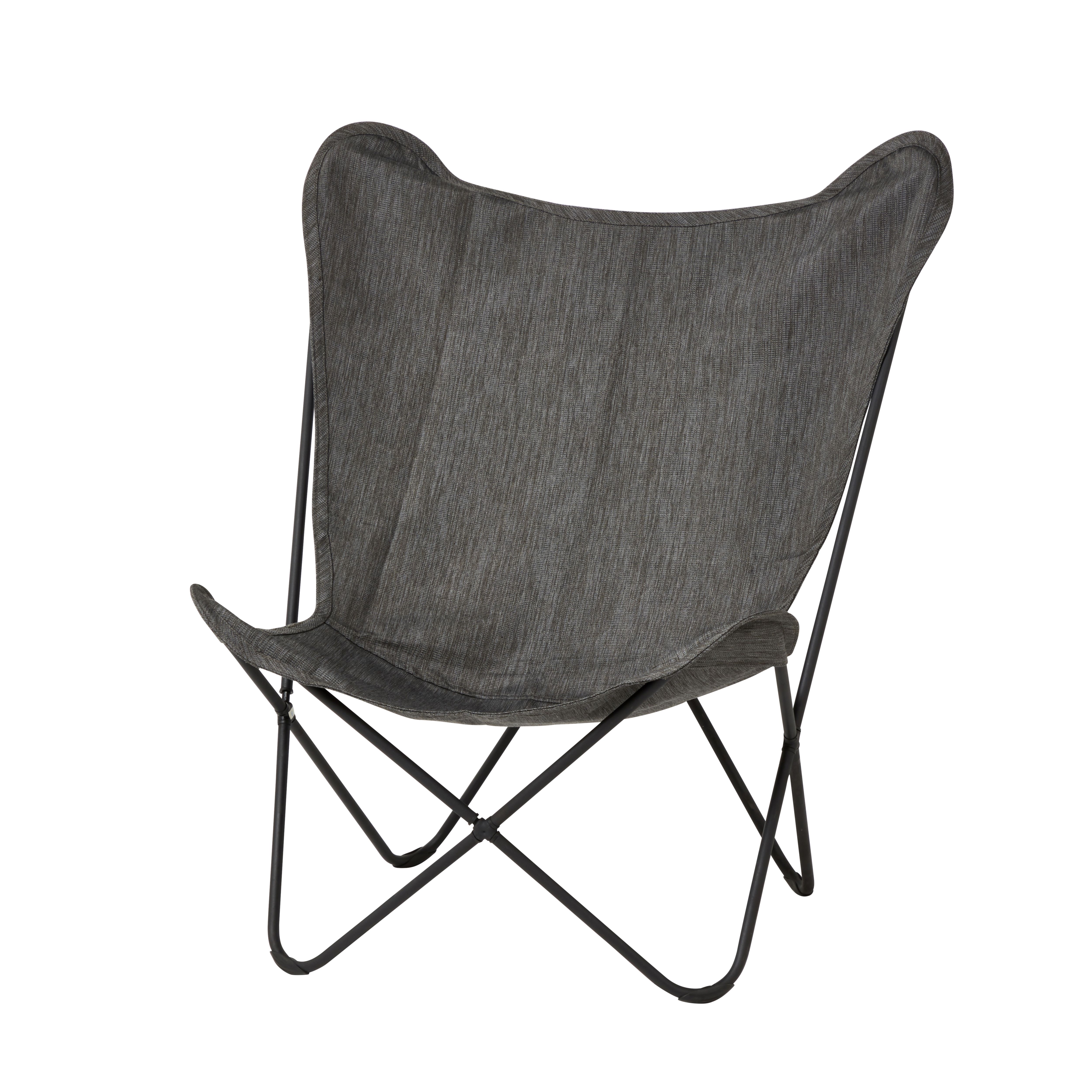 GoodHome Mataso Grey Metal Chair DIY at B Q