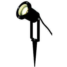 GoodHome Matt Black LED Outdoor Stake light (D)98mm