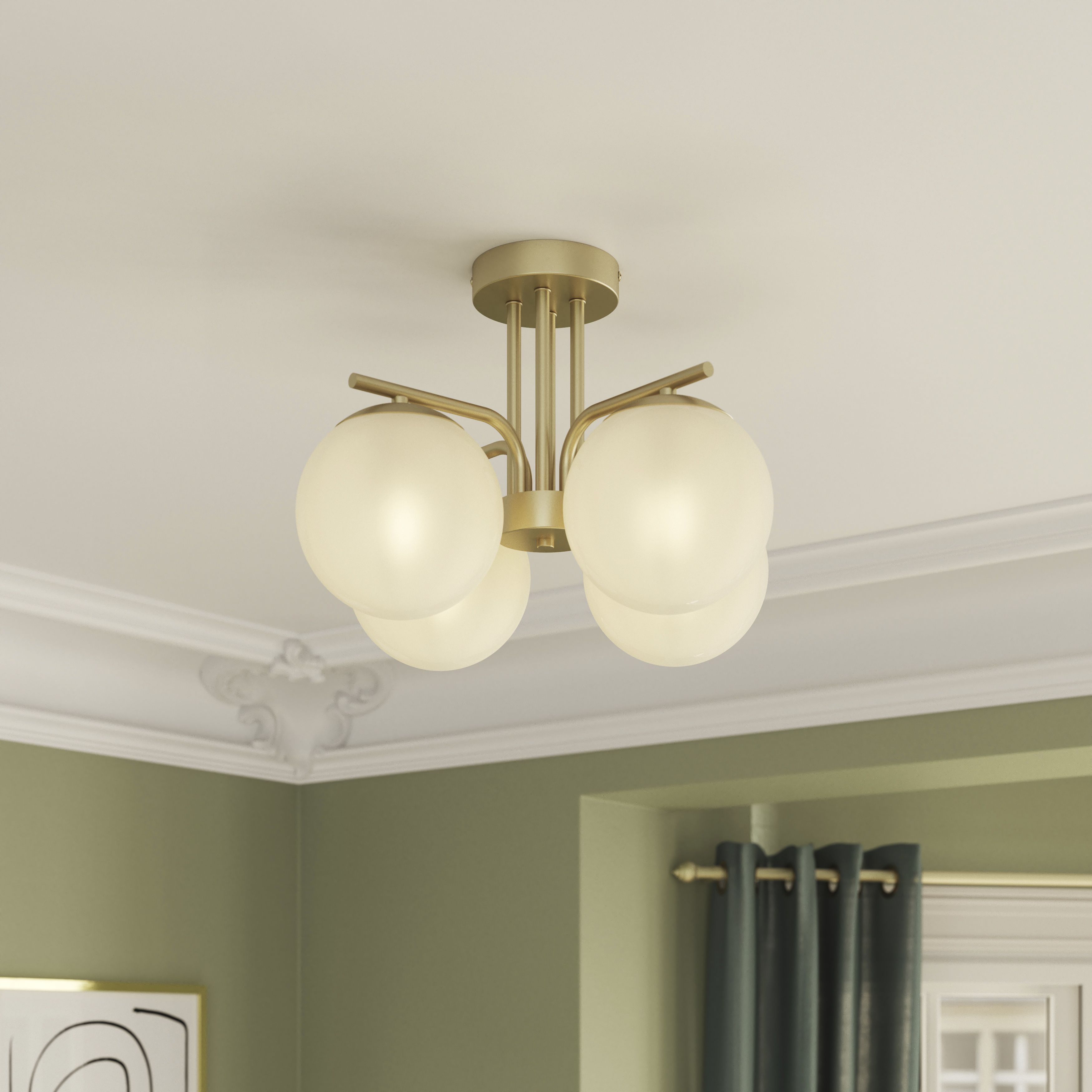 B&q gold ceiling lights sales
