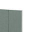 GoodHome Matt Green Painted Wood Effect Shaker Drawer front (W)400mm, Pack of 4
