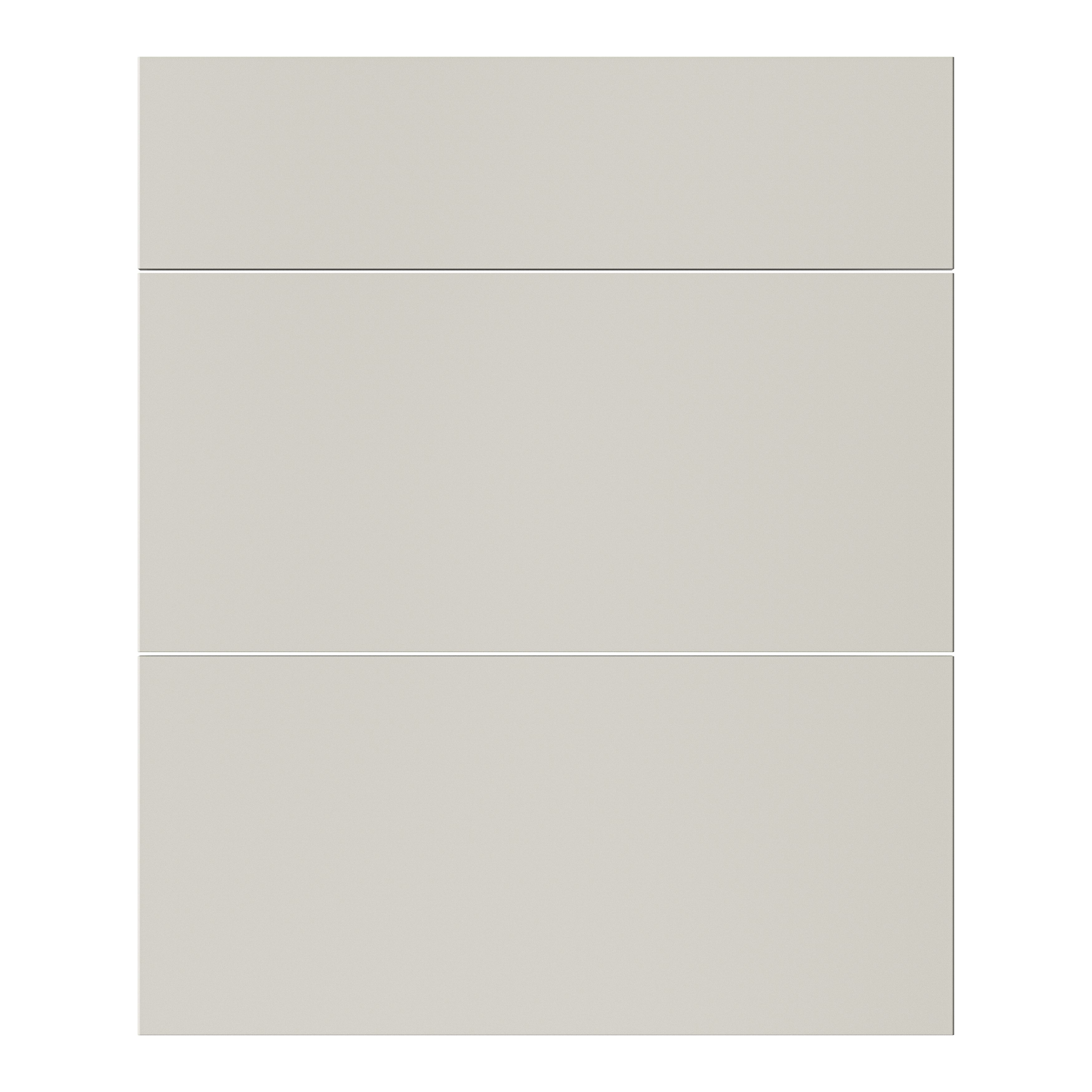 GoodHome Matt sandstone slab Drawer front (W)600mm, Pack of 3