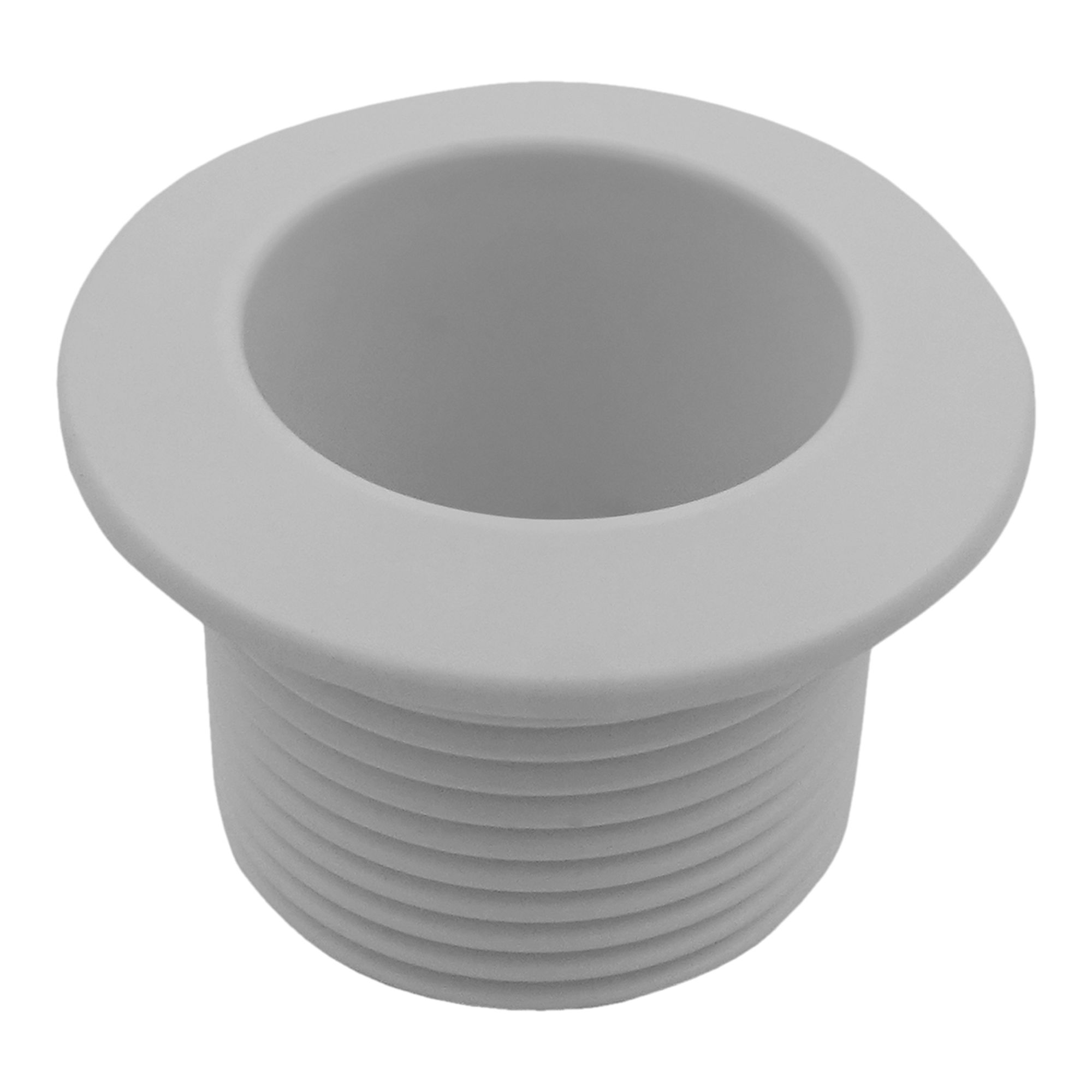 GoodHome Matt White Plastic Basin Overflow trim