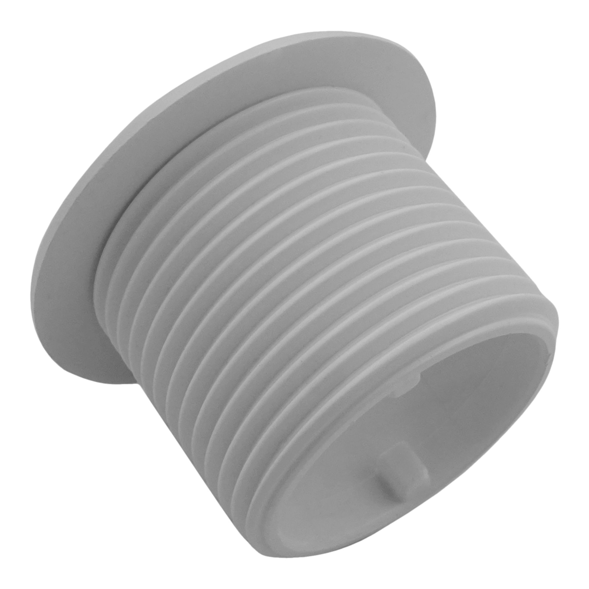GoodHome Matt White Plastic Basin Overflow trim