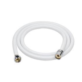 GoodHome Matt White Plastic & polyvinyl chloride (PVC) Shower hose, (L)1.75m