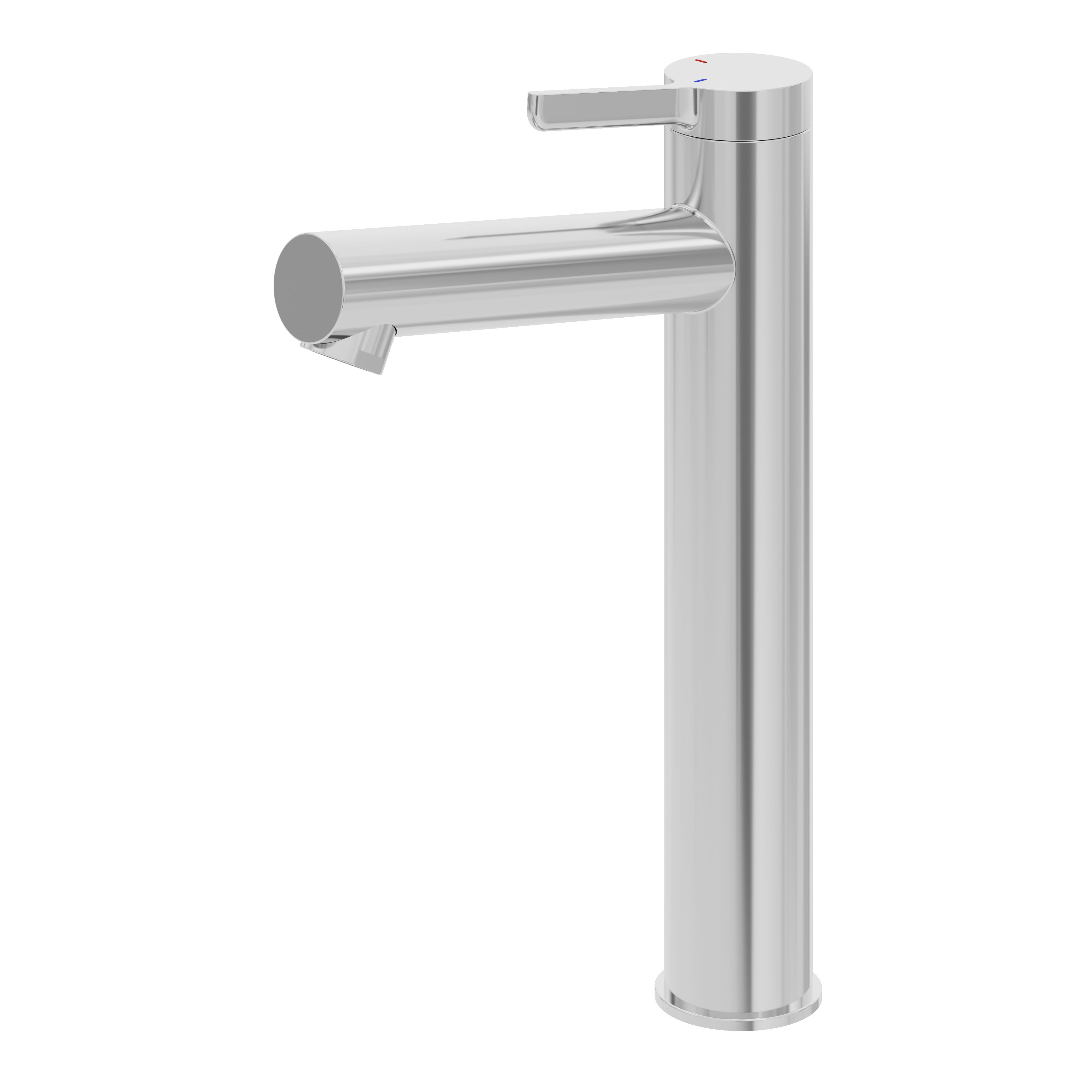 GoodHome Maza XL Chrome effect Round Basin Mixer Tap