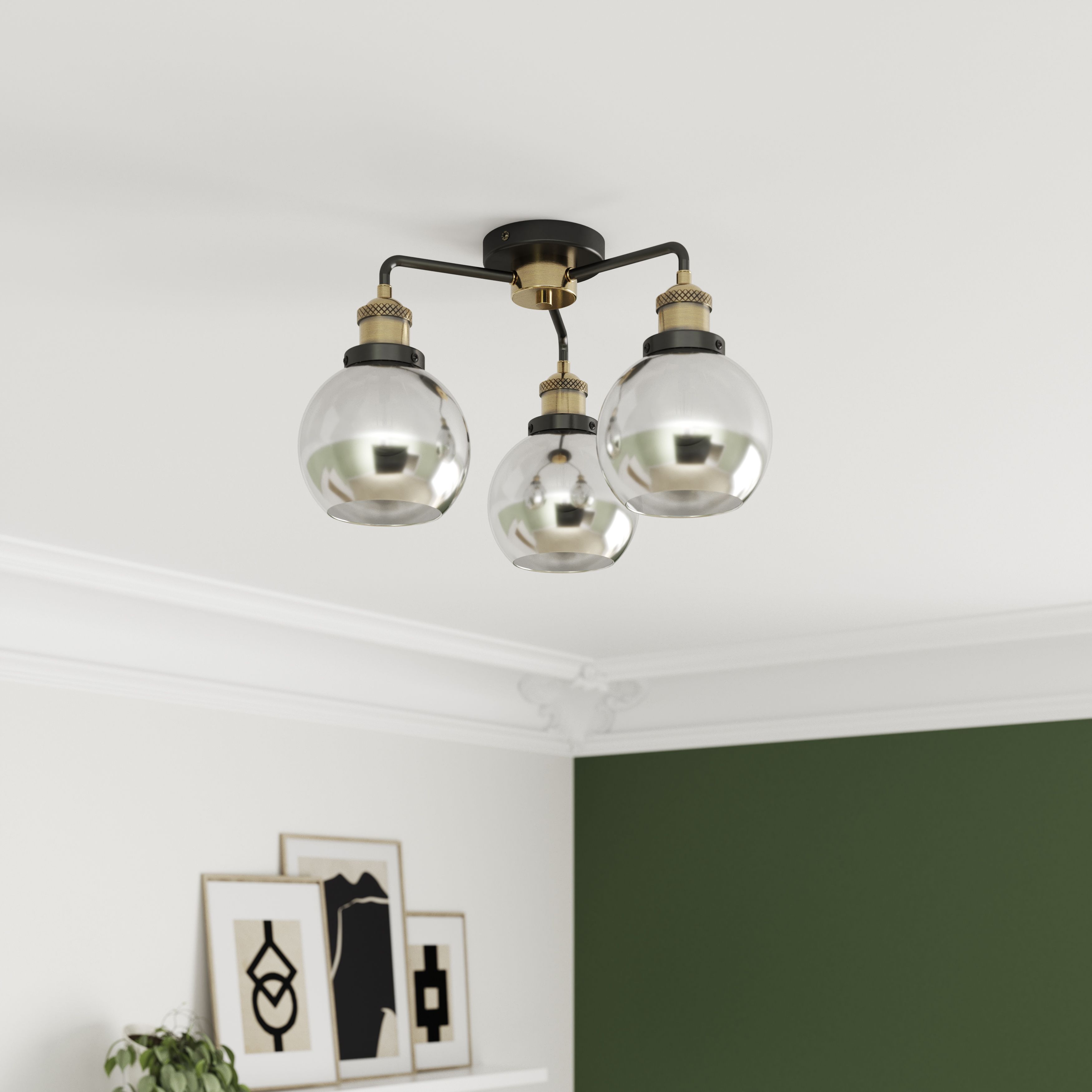 Mebel semi deals flush ceiling light