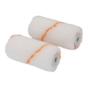 GoodHome Medium Pile Woven polyester Roller sleeve, Pack of 2, (L)65mm (D)15mm