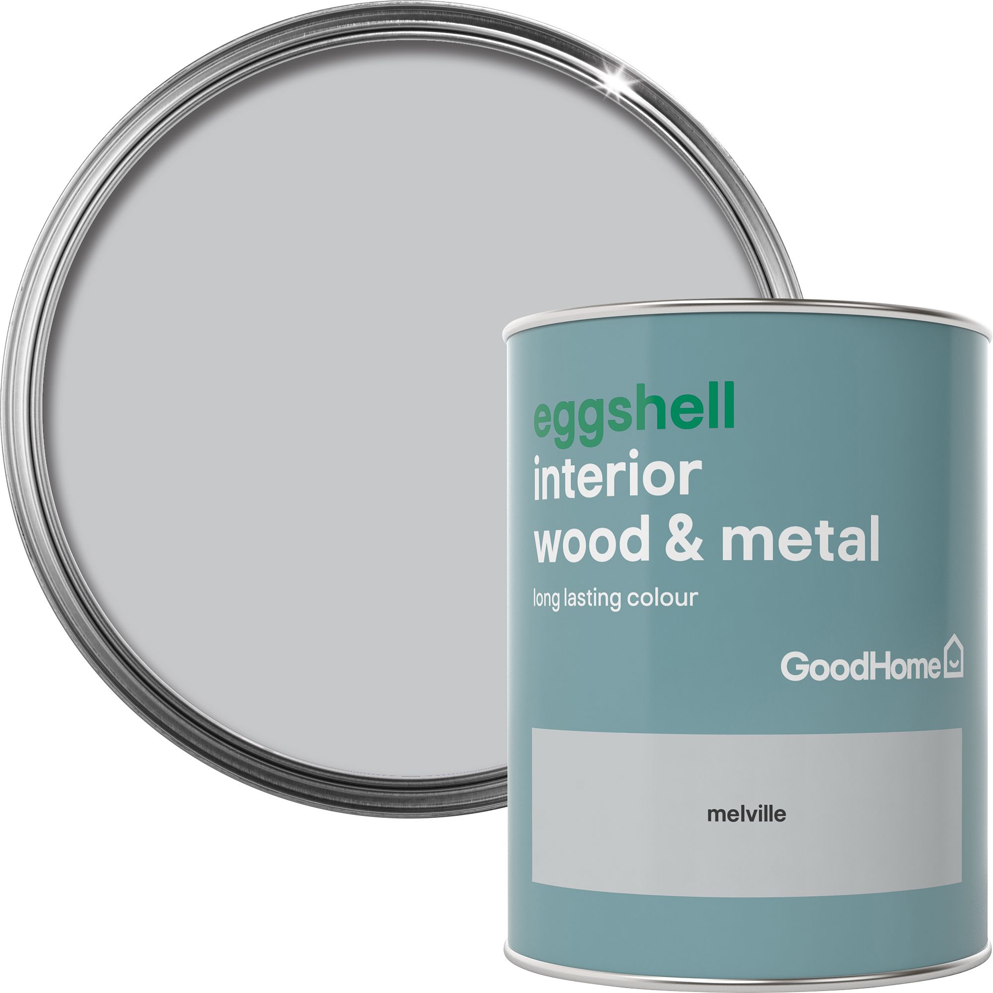 GoodHome Melville Eggshell Metal & wood paint, 750ml