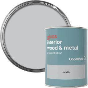 GoodHome Melville Gloss Metal & wood paint, 750ml