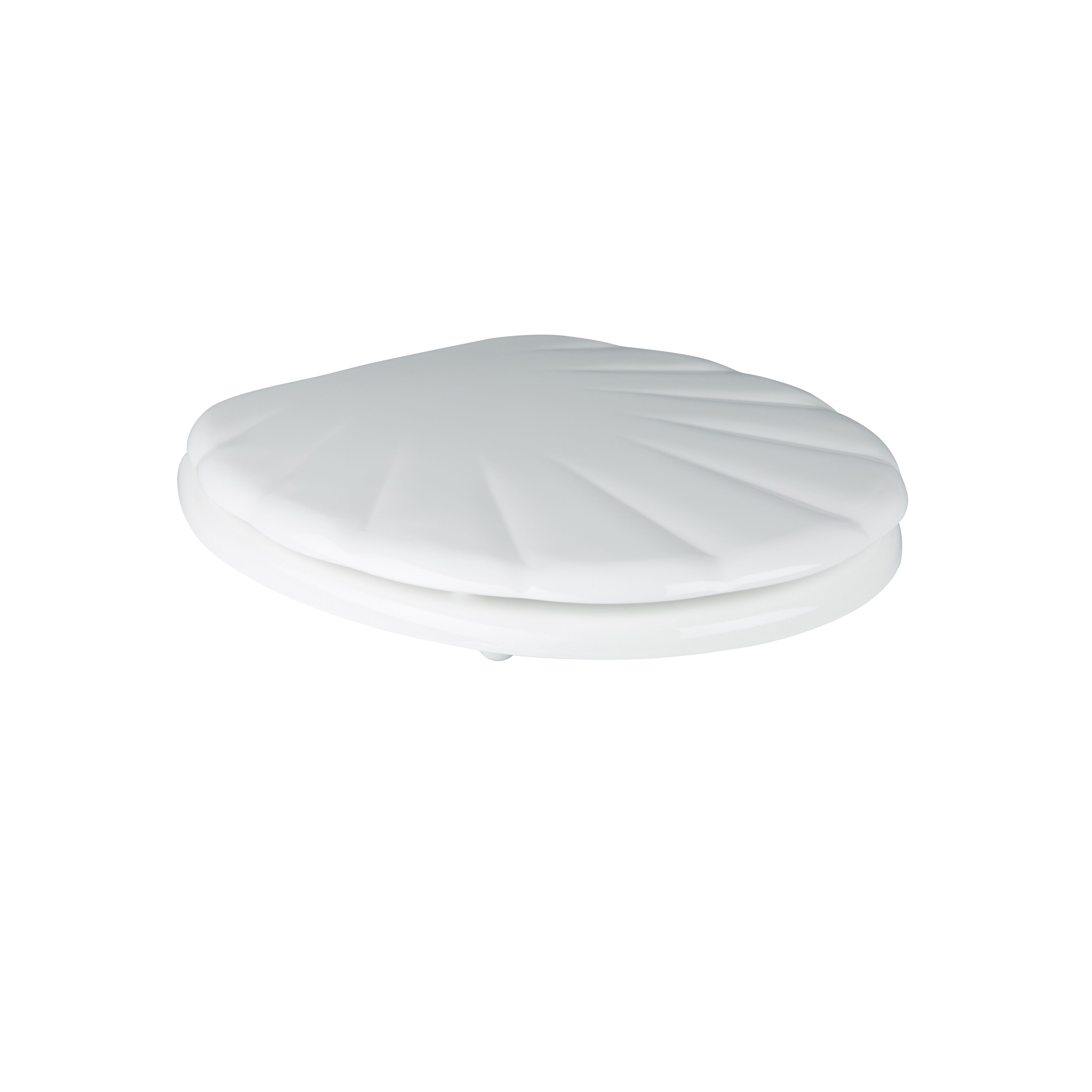 GoodHome Mendra White Standard close Toilet seat