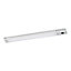 GoodHome Menezes White Silver effect Mains-powered LED Neutral white Under cabinet light IP20 (L)285mm (W)42mm