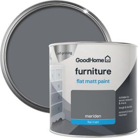 GoodHome Meriden Flat matt Furniture paint, 500ml