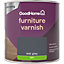 GoodHome Mid Grey Satin Multi-surface Furniture Wood varnish, 250ml