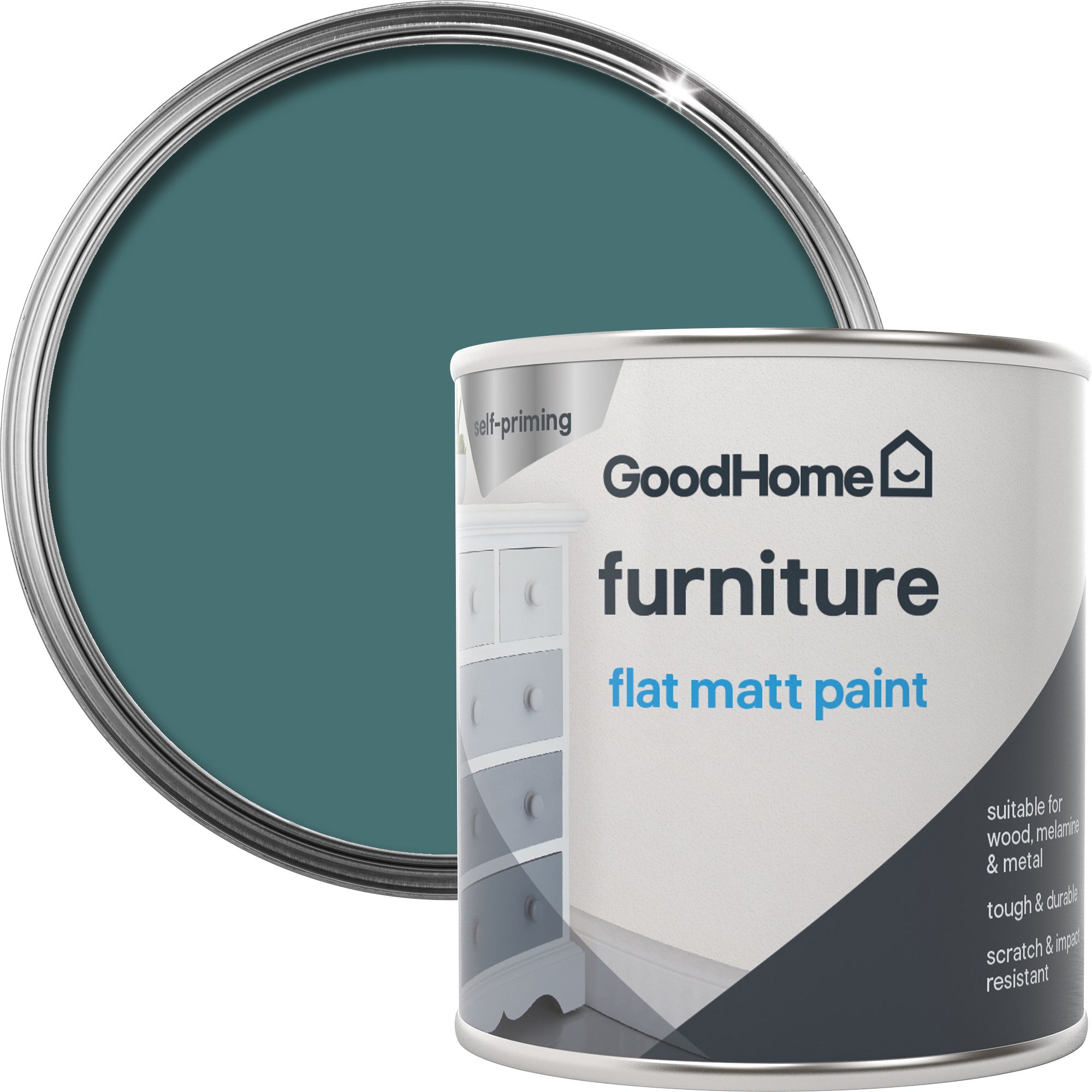 GoodHome Milltown Matt Furniture paint, 125ml