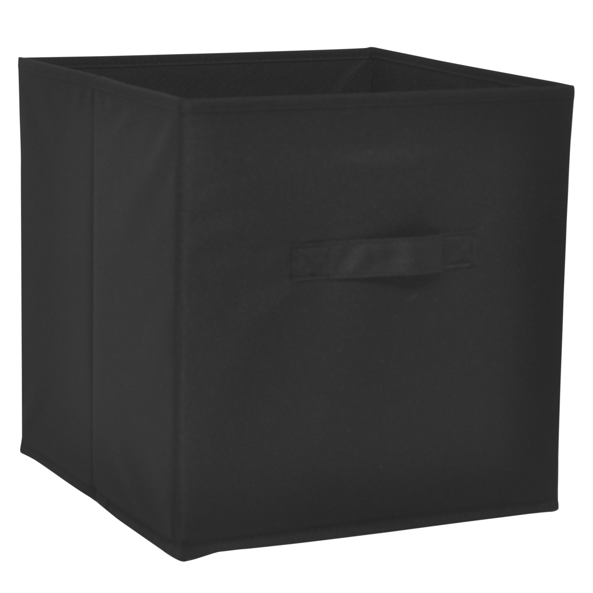 GoodHome Mixxit Black Cardboard, polyester (PES) & polypropylene (PP) Storage basket (H)31cm (W)31cm