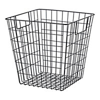 GoodHome Mixxit Black Iron Storage basket (H)31cm (W)31cm (D)31cm