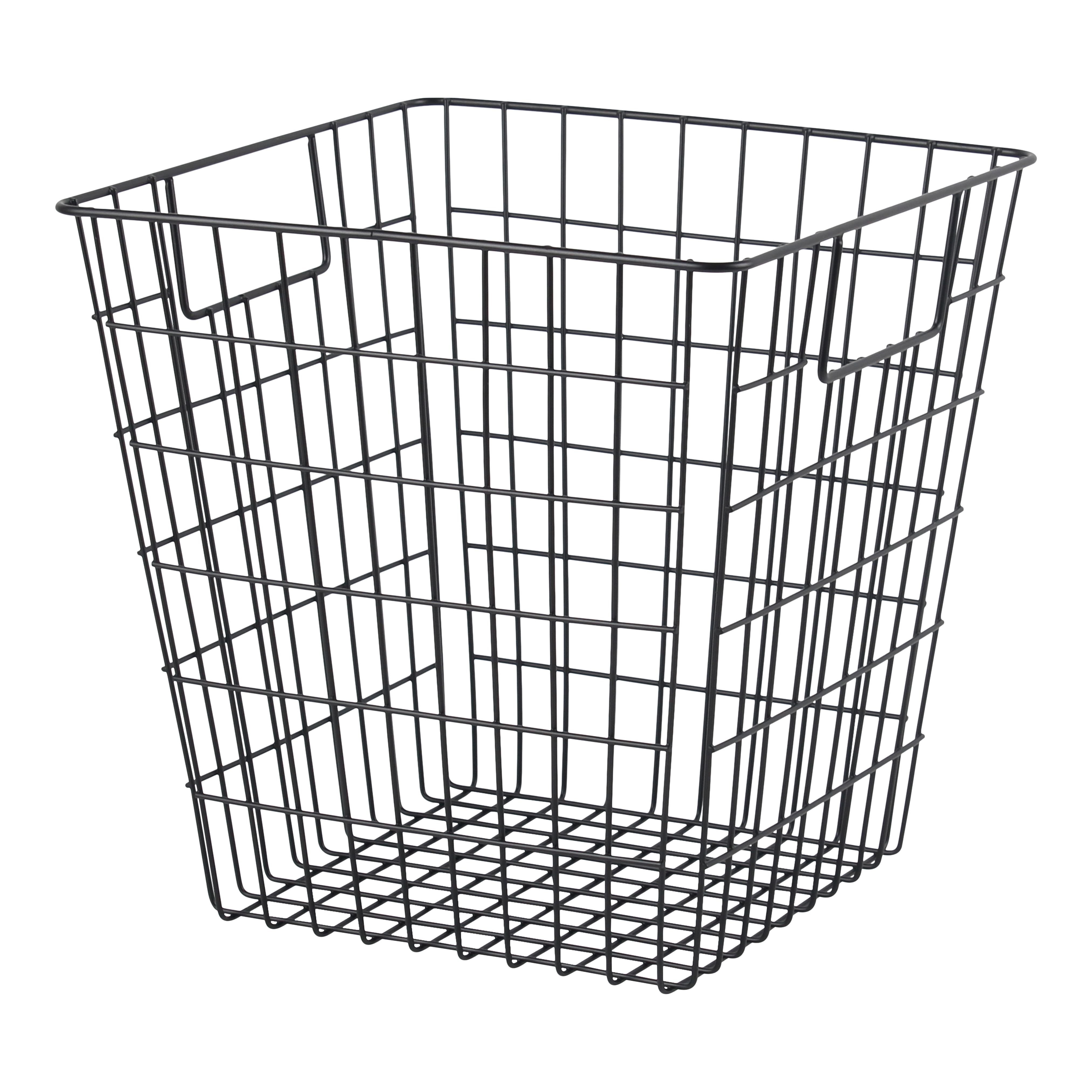 GoodHome Mixxit Black Iron Storage basket (H)31cm (W)31cm (D)31cm