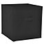 GoodHome Mixxit Black Storage basket (H)31cm (W)31cm