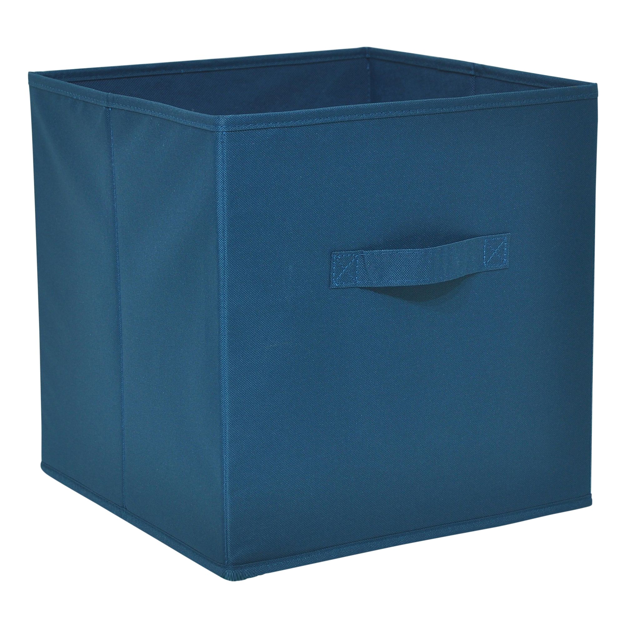 GoodHome Mixxit Blue Cardboard, polyester (PES) & polypropylene (PP) Storage basket (H)31cm (W)31cm