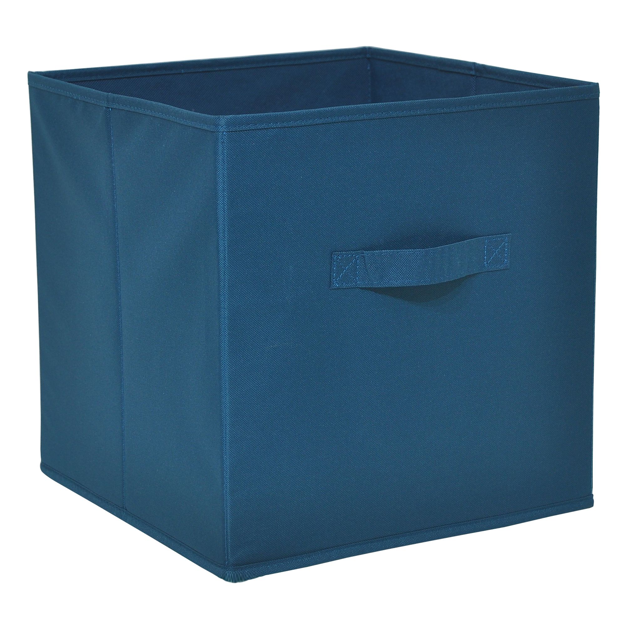 GoodHome Mixxit Blue Cardboard, polyester (PES) & polypropylene (PP) Storage basket (H)31cm (W)31cm