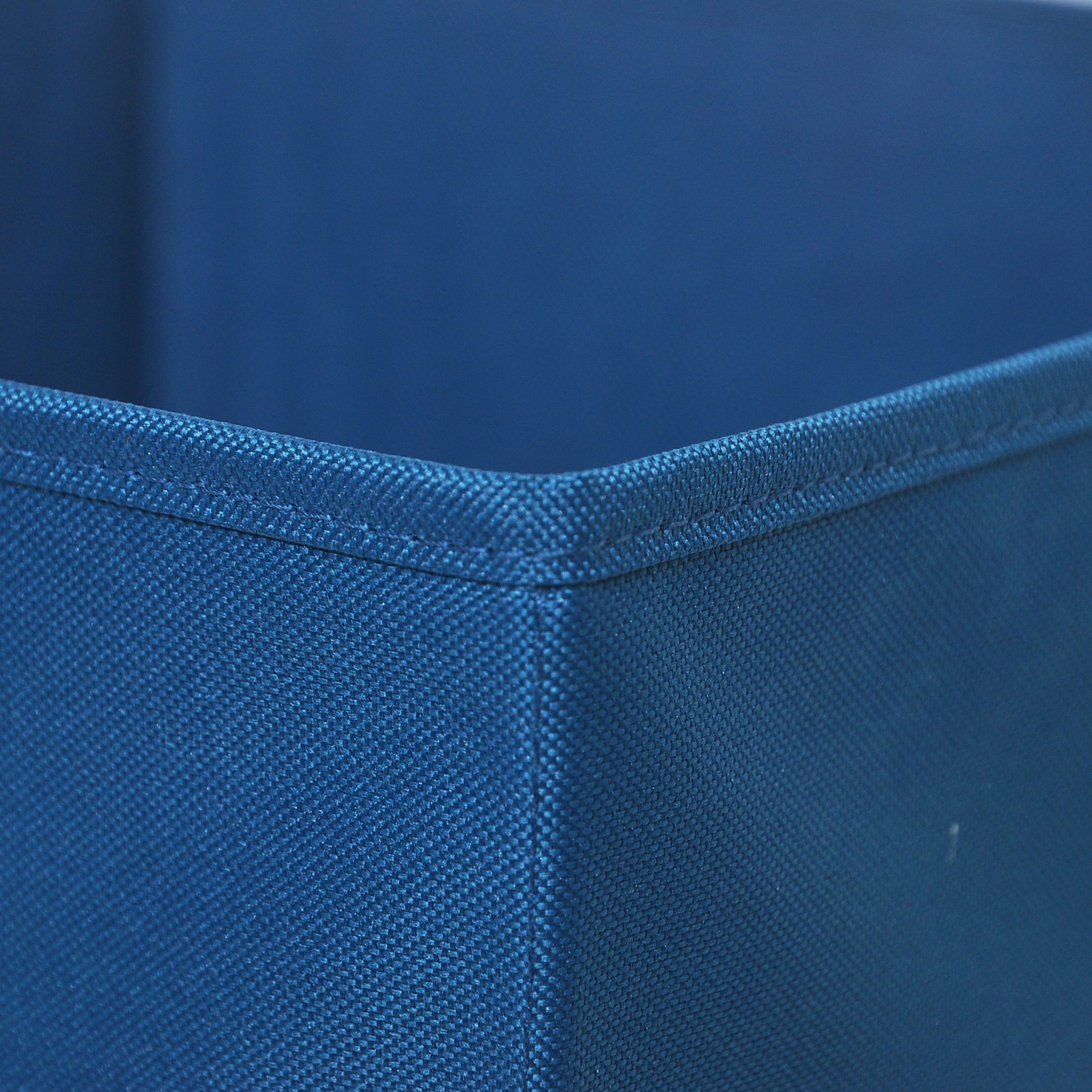 GoodHome Mixxit Blue Cardboard, polyester (PES) & polypropylene (PP) Storage basket (H)31cm (W)31cm