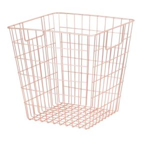 GoodHome Mixxit Copper Iron Storage basket (H)31cm (W)31cm (D)31cm