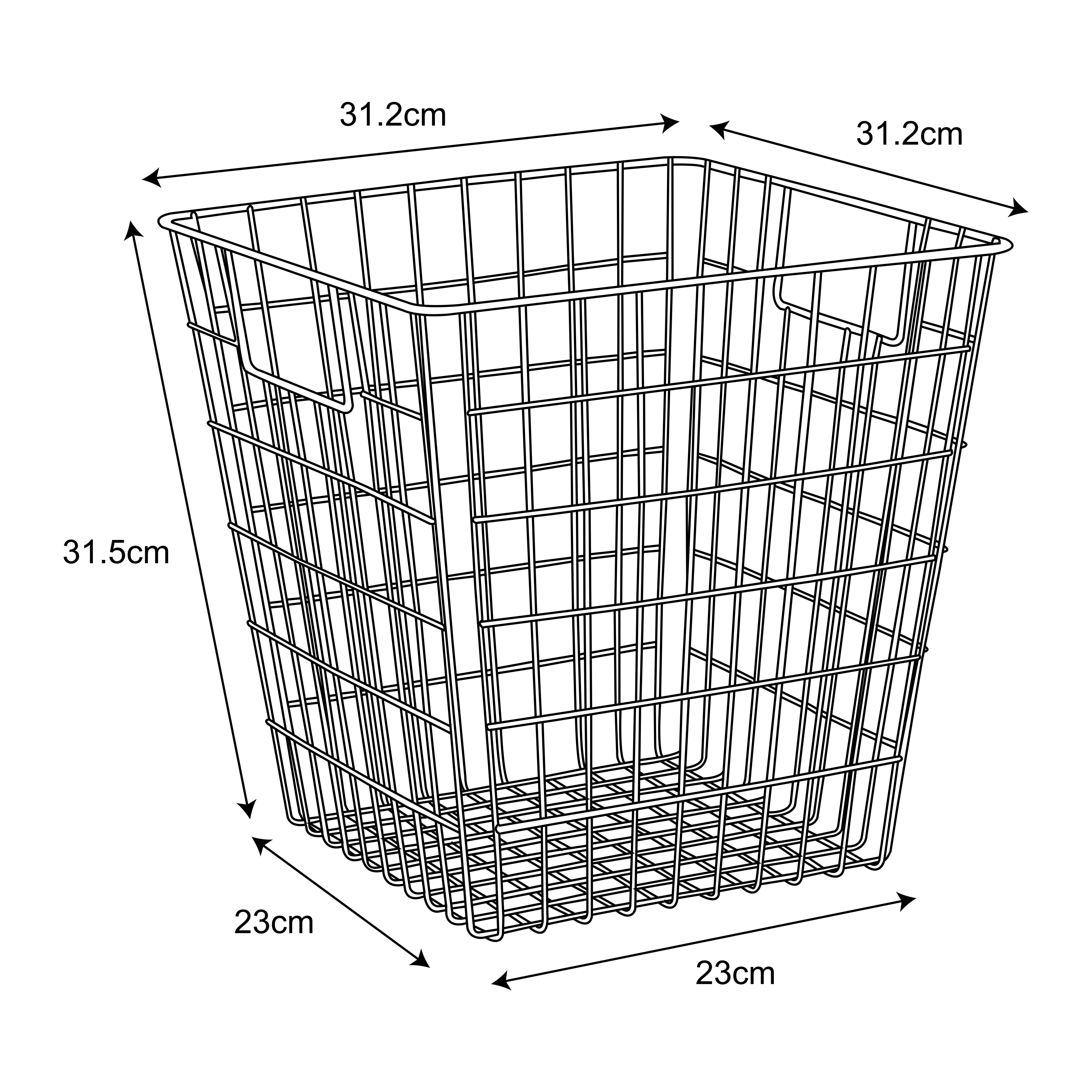Mixxit Copper 29L Iron Storage basket (H)310mm (W)310mm - 3