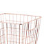 GoodHome Mixxit Copper Iron Storage basket (H)31cm (W)31cm (D)31cm