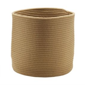 GoodHome Mixxit Cotton rope Storage basket (H)30cm (W)30cm (D)30cm