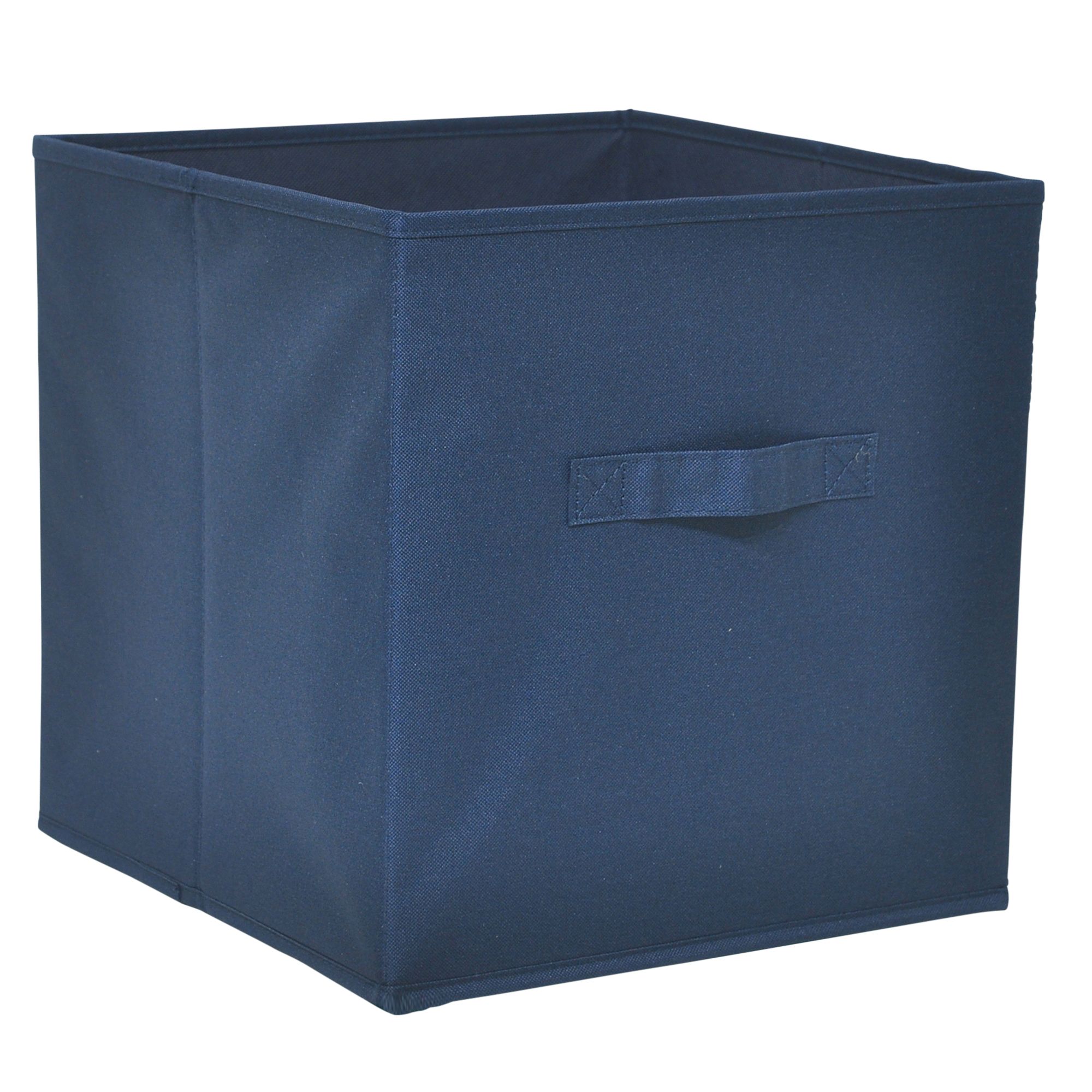 GoodHome Mixxit Dark blue Cardboard, polyester (PES) & polypropylene (PP) Storage basket (H)31cm (W)31cm