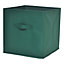GoodHome Mixxit Dark green Storage basket (H)31cm (W)31cm