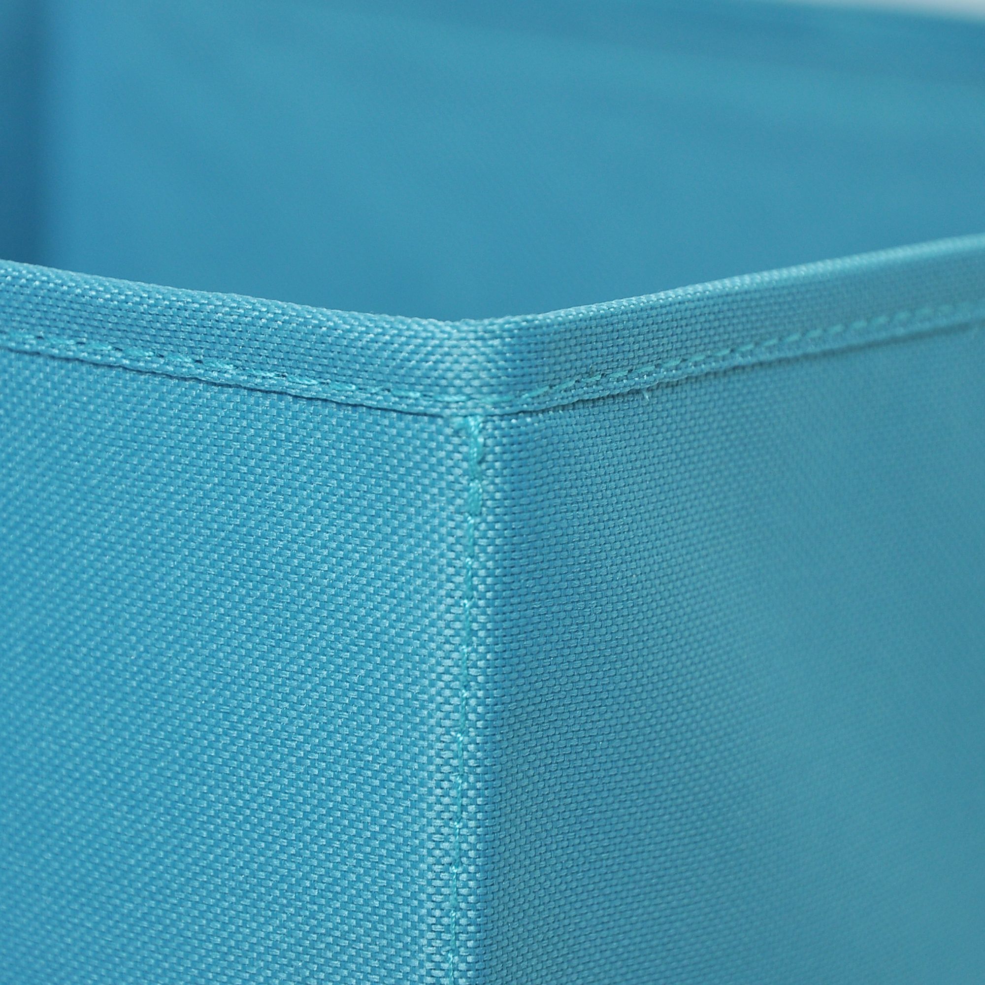 GoodHome Mixxit Light blue Cardboard, polyester (PES) & polypropylene (PP) Storage basket (H)31cm (W)31cm