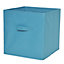 GoodHome Mixxit Light blue Storage basket (H)31cm (W)31cm