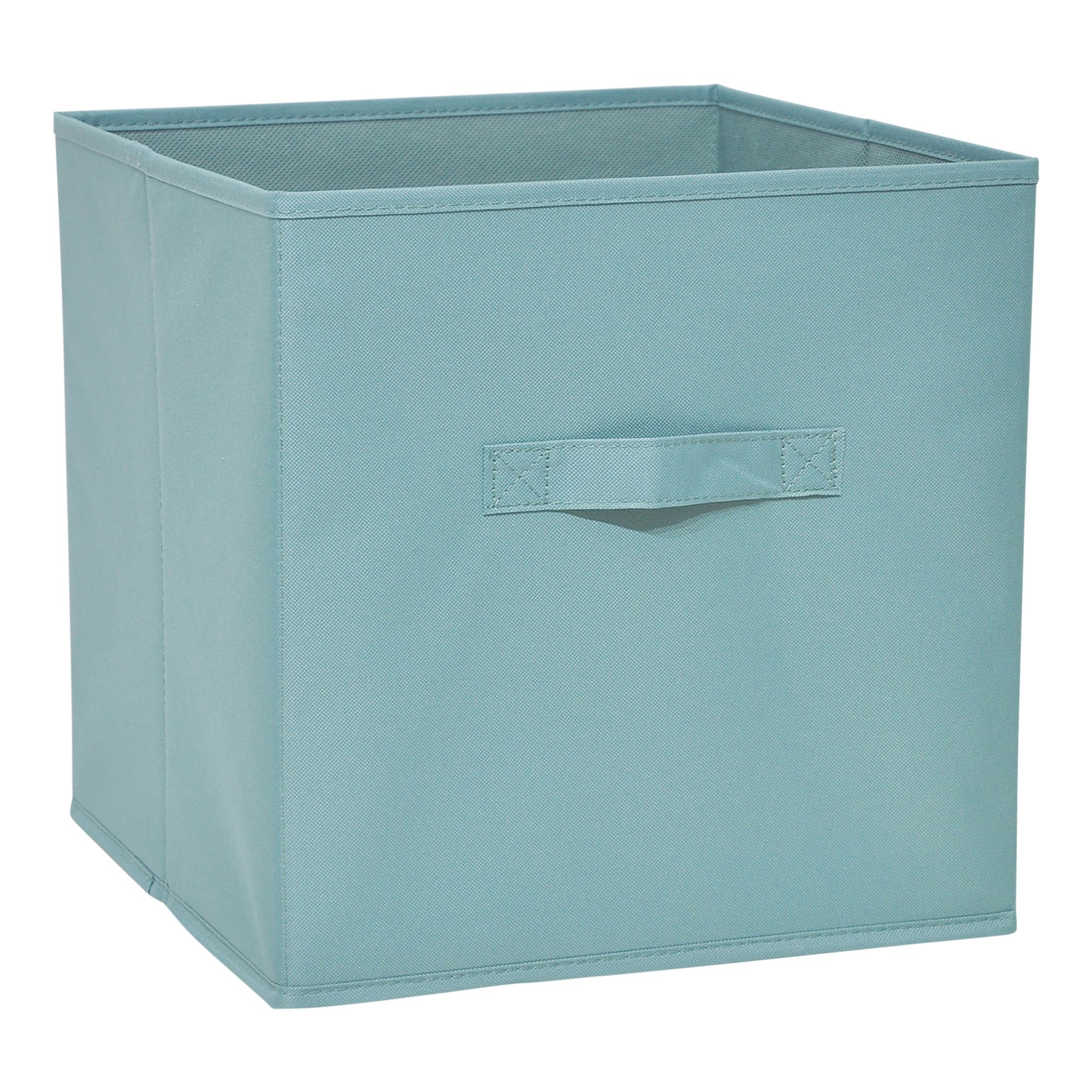GoodHome Mixxit Light green Cardboard, polyester (PES) & polypropylene (PP) Storage basket (H)31cm (W)31cm