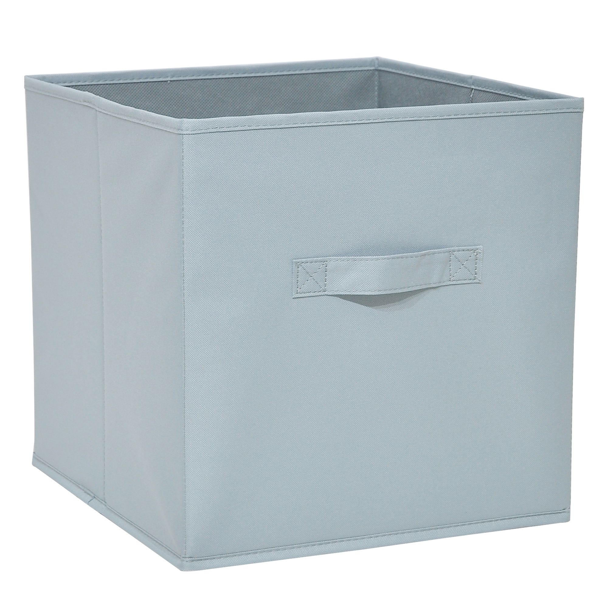 GoodHome Mixxit Light grey Cardboard, polyester (PES) & polypropylene (PP) Storage basket (H)31cm (W)31cm