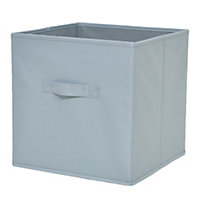 GoodHome Mixxit Light grey Storage basket (H)31cm (W)31cm