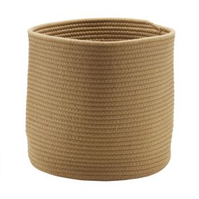 GoodHome Mixxit Natural Cotton Storage basket (H)30cm (W)30cm (D)30cm