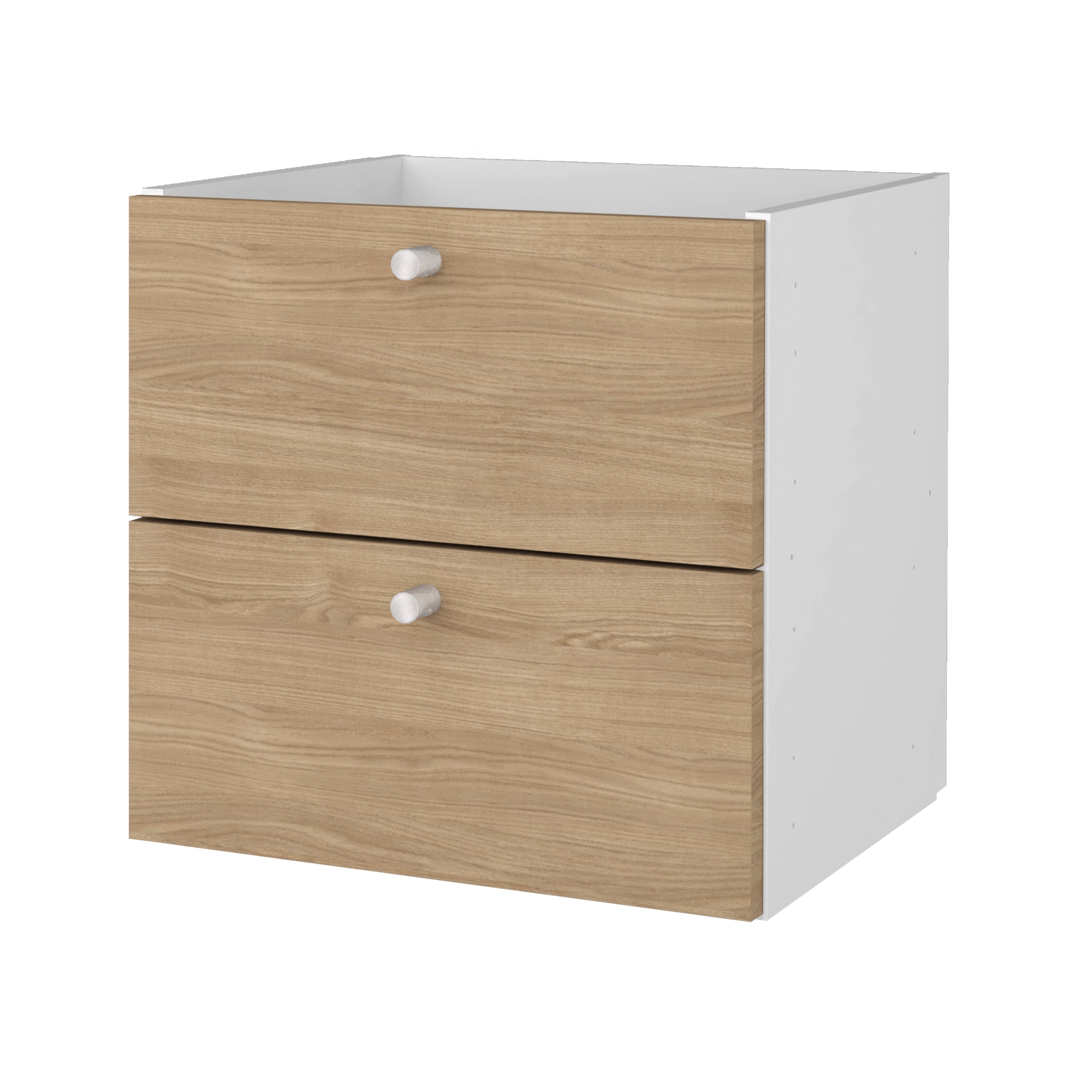 GoodHome Mixxit Natural oak effect Internal Modular Drawer kit (H 