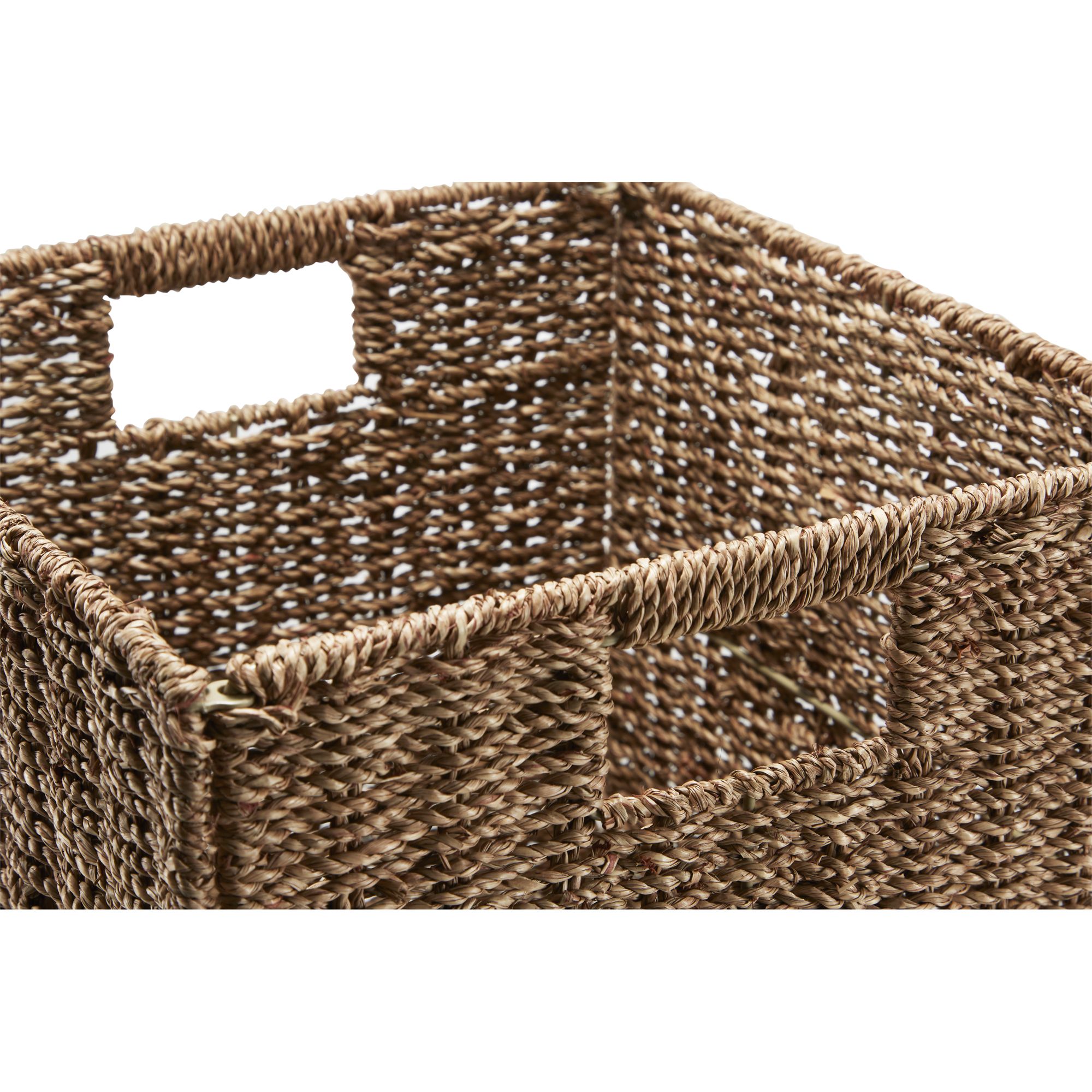 GoodHome Mixxit Natural Seagrass Storage basket (H)30cm (W)30cm (D)30cm