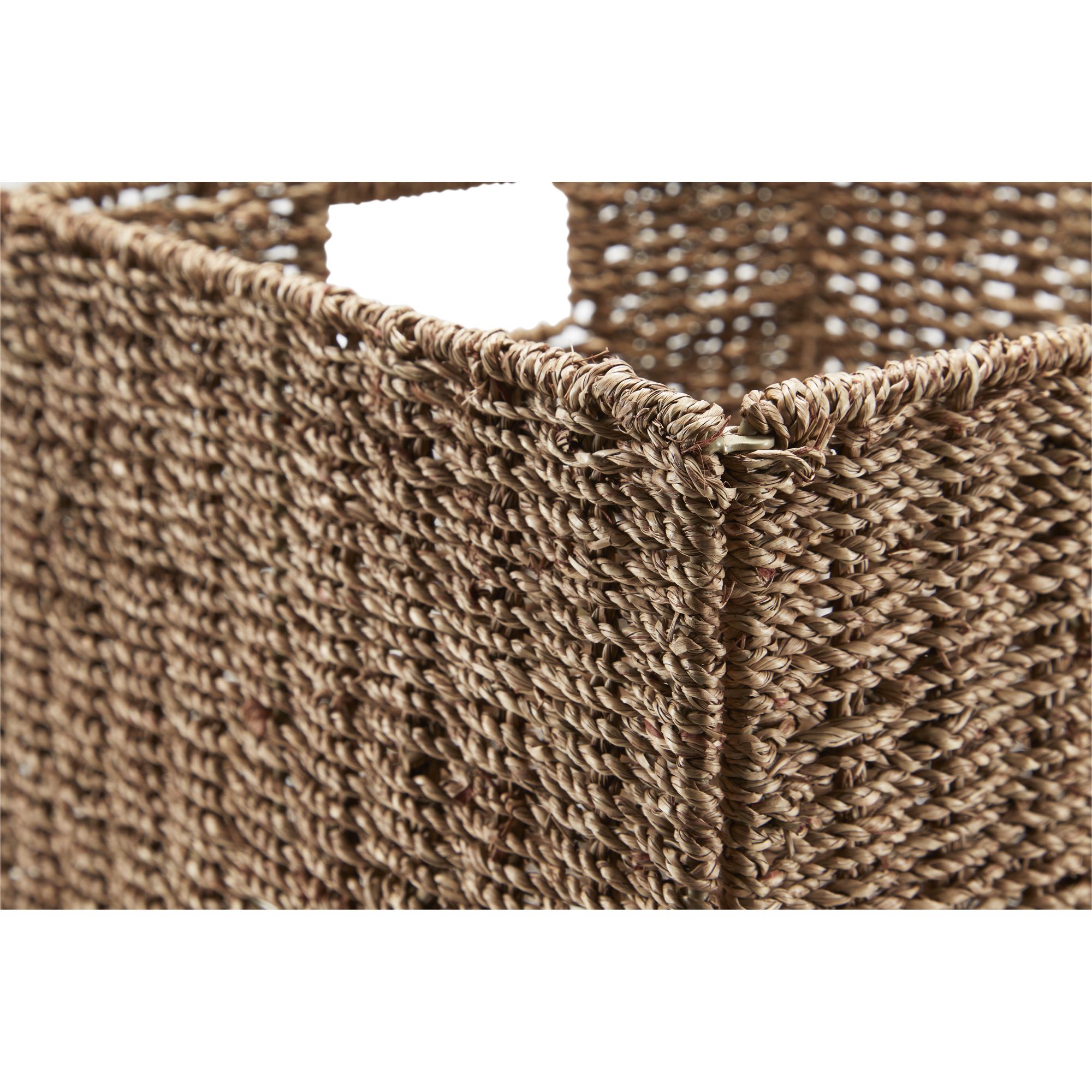 GoodHome Mixxit Natural Seagrass Storage basket (H)30cm (W)30cm (D)30cm