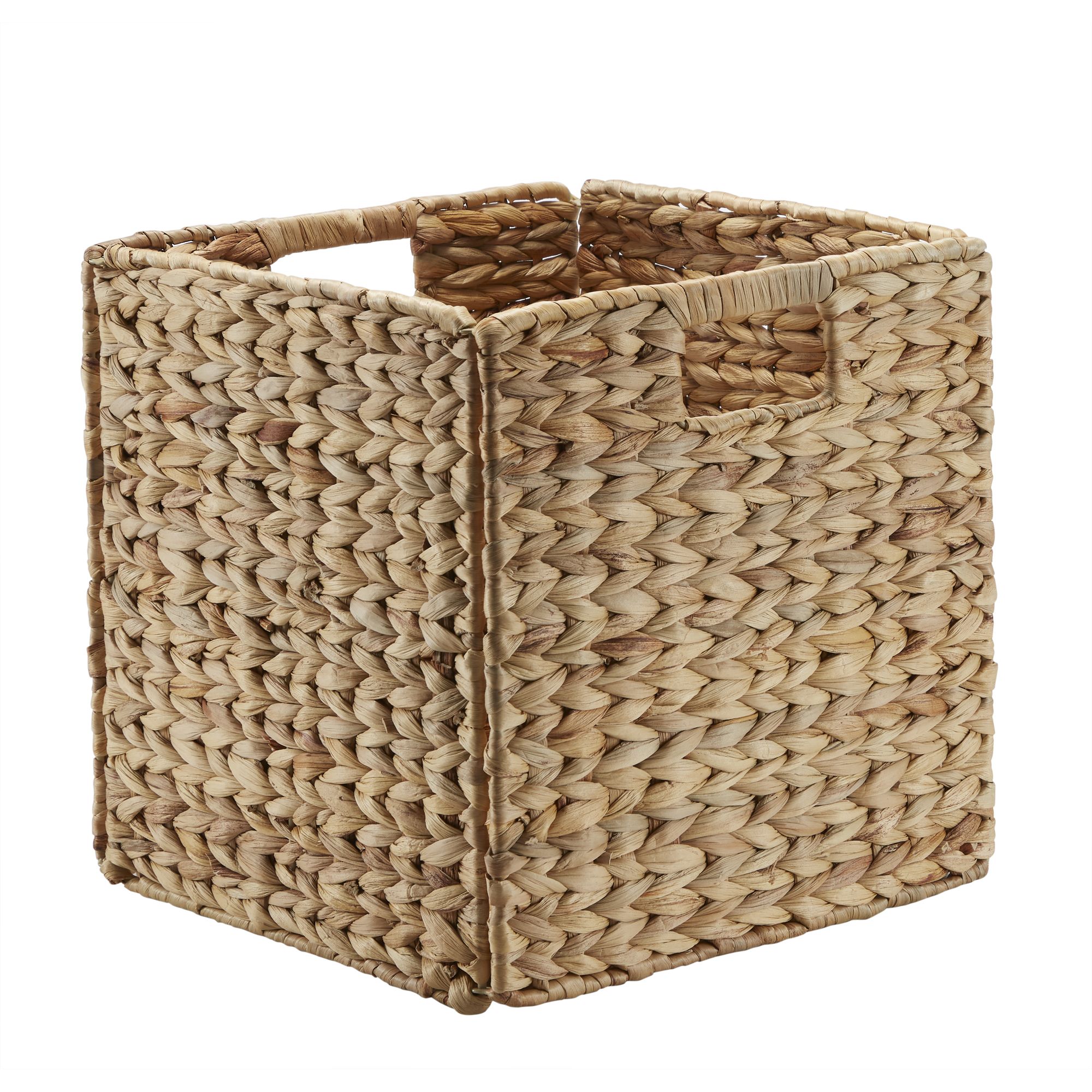 GoodHome Mixxit Natural Seagrass & water hyacinth Storage basket (H)30cm (W)30cm (D)30cm