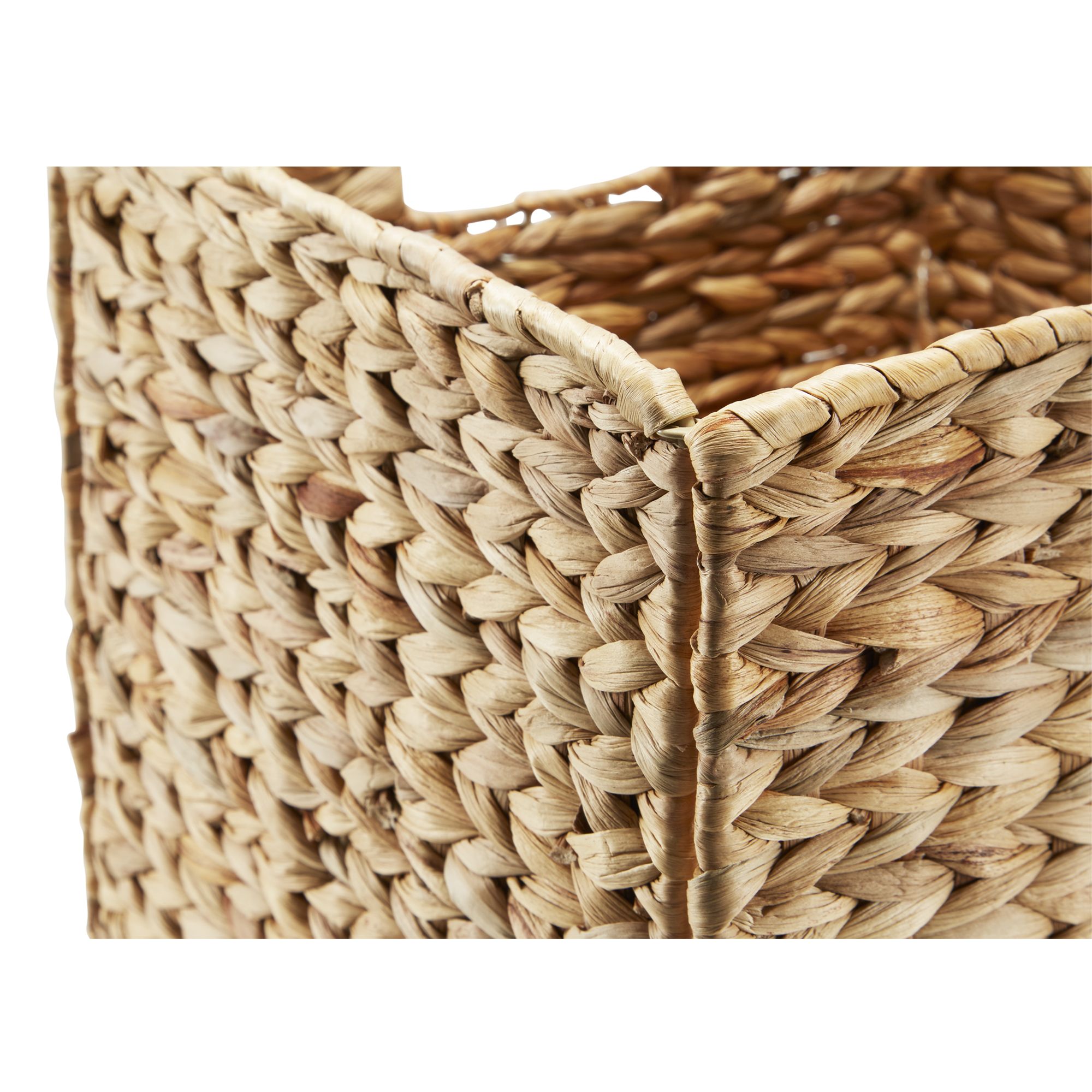 GoodHome Mixxit Natural Seagrass & water hyacinth Storage basket (H)30cm (W)30cm (D)30cm