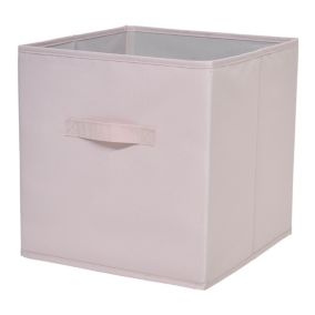 GoodHome Mixxit Pink Cardboard, polyester (PES) & polypropylene (PP) Storage basket (H)31cm (W)31cm