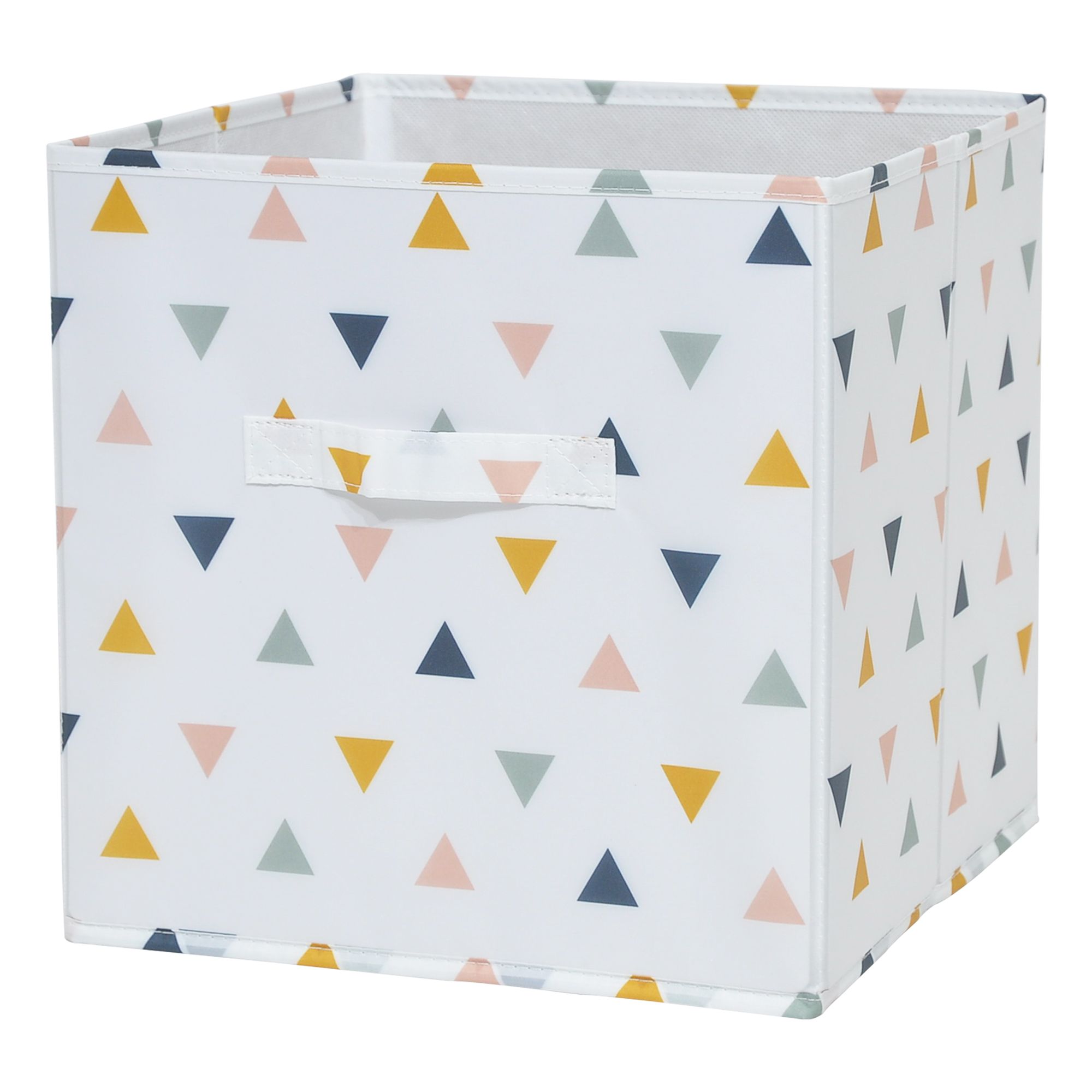 GoodHome Mixxit Triangle pattern Multicolour Storage basket (H)31cm (W)31cm (D)31cm