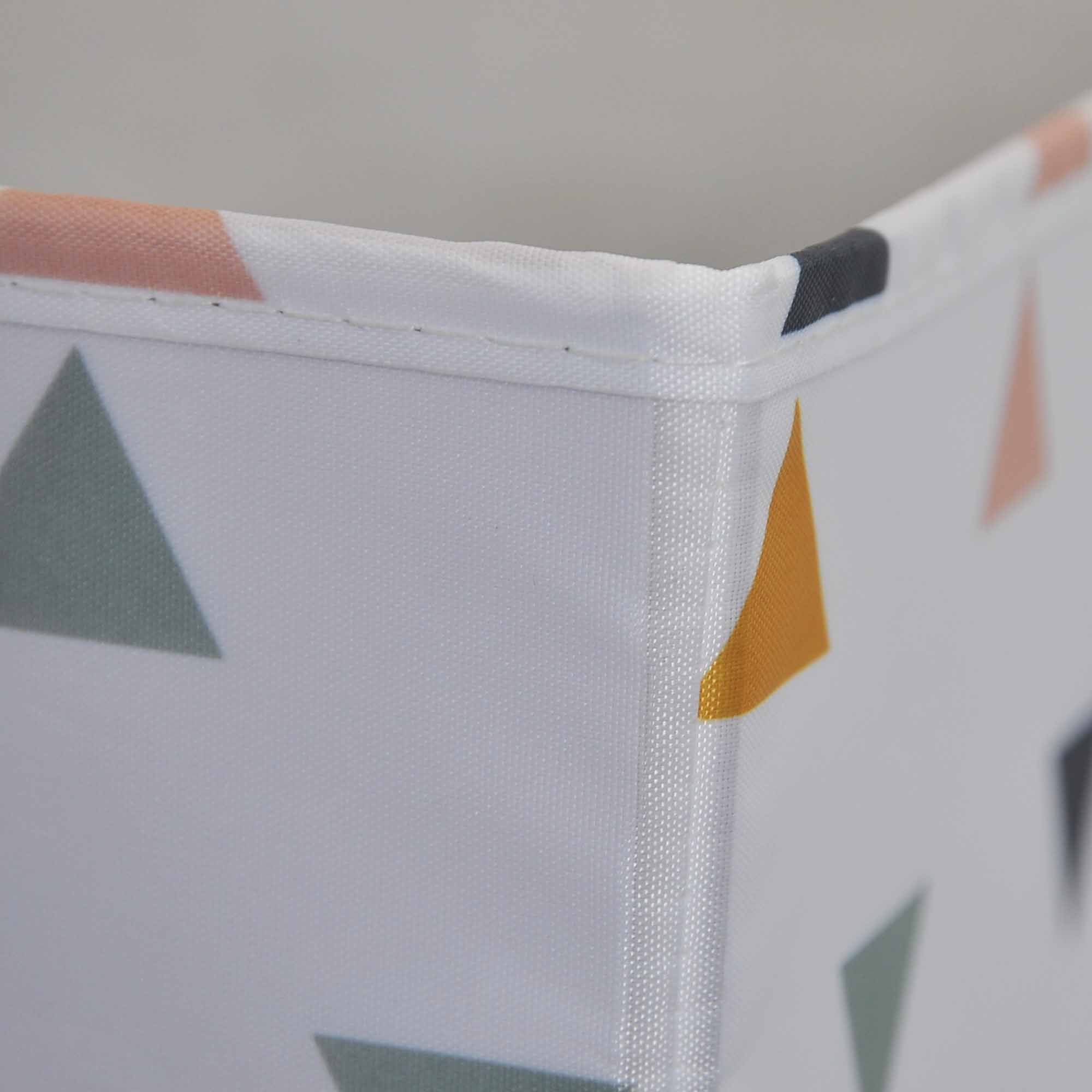 GoodHome Mixxit Triangle pattern Multicolour Storage basket (H)31cm (W)31cm (D)31cm